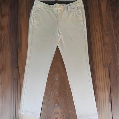Boston Scott Golf Men's 36x33 Off-White Stretch Sport Tech Pants Athleisure NWT