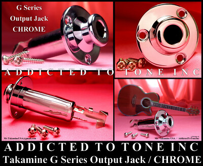 Takamine G Series Output JACK ONLY / CHROME / Jack with wiring