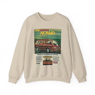 Nissan Nomad Car Art Graphic Print LS Unisex Heavy Blend  Crewneck Sweatshirt