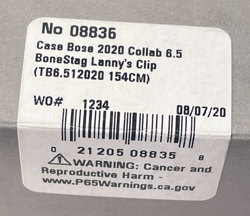 Case Tony Bose Lanny's Clip Knife TB6.512020 154CM 1 of 150 New Never