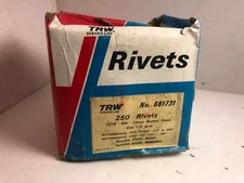 TRW 661731 Service Line 3/16" Large Button Head Plated Steel Rivet & Mandrel 250