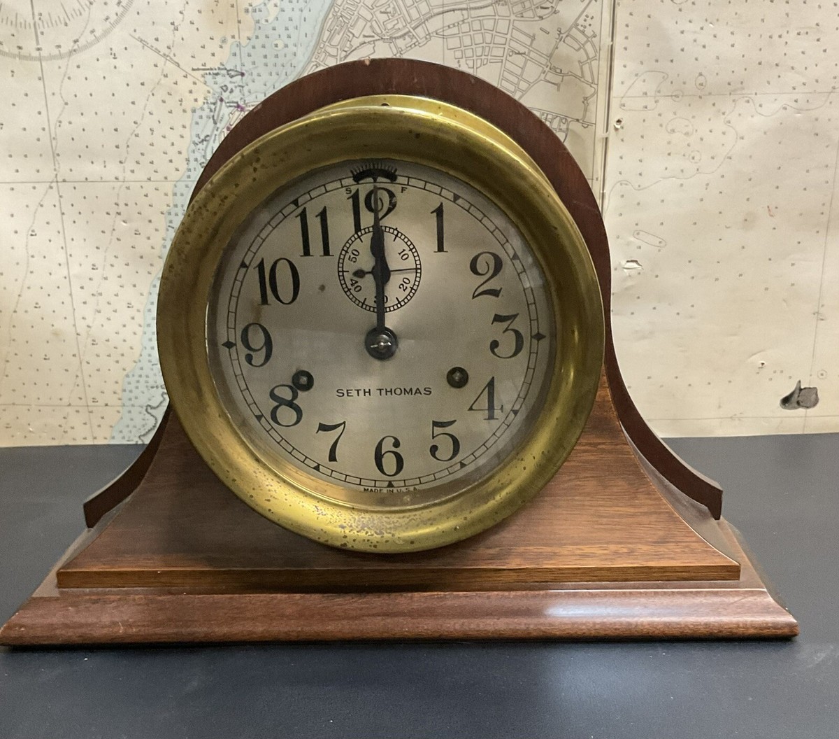 12インチ船舶時計 Seth Thomas Ship's Lever Clock 12インチ船舶時計 Seth Thomas Ship's Lever Clock SETH THOMAS U.S.