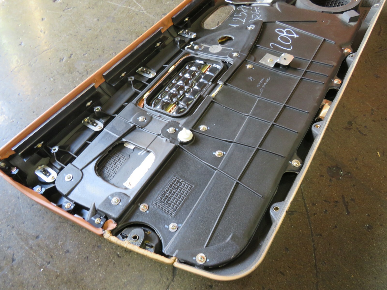 Maserati M128, RH, Right, Front Door Trim Panel, Cuoio/Tan, Used, P/N 66367100