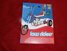 WOW! Vintage & RareSLINGSHOT TRIKE  MINIBIKE 1 SIDED BRIGHT COLOR   REPRODUCTON