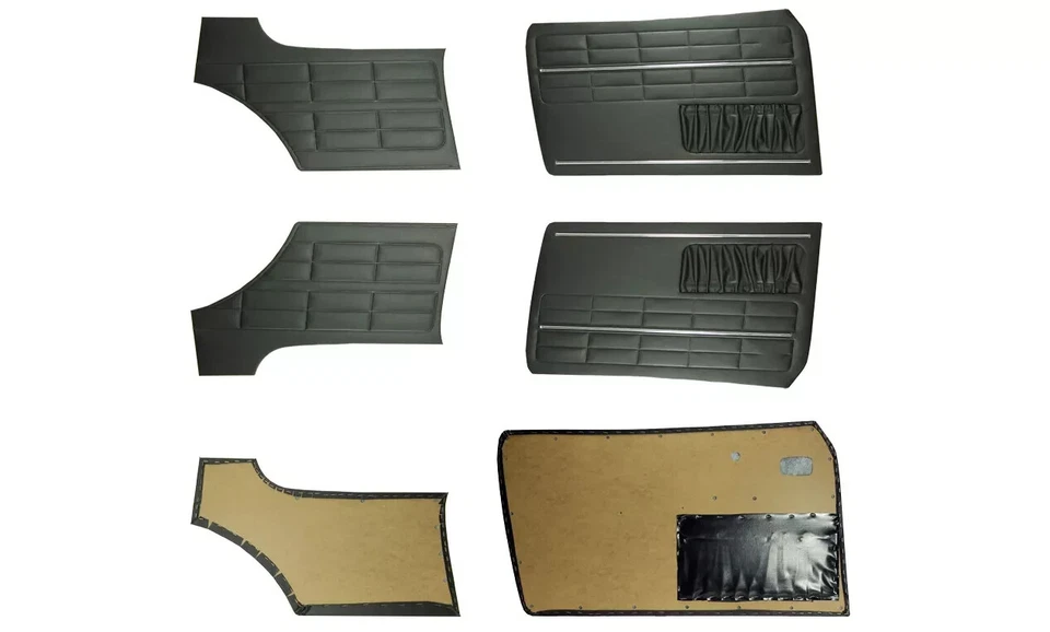 For VW KARMANN GHIA DOOR PANEL SET BLACK 4 Pcs - Image 3 of 3