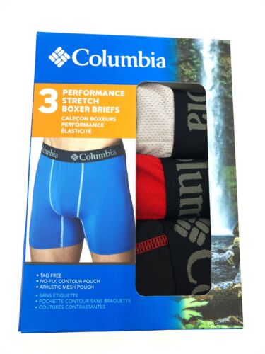 Columbia Sportswear Contrast Mesh Boxer Briefs - 3-Pack, Medium, NEw, Boxed!