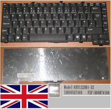 Keyboard qwerty UK FUJITSU Siemens Amilo M7440 M7440G K051329B1-XX 860N74100 Blk