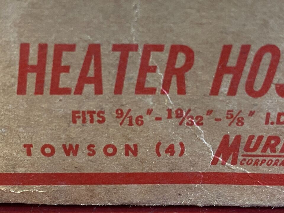VINTAGE MURRAY HEATER HOSE CLAMP PART NO. 100 FITS 9/16" 19/32" 5/8