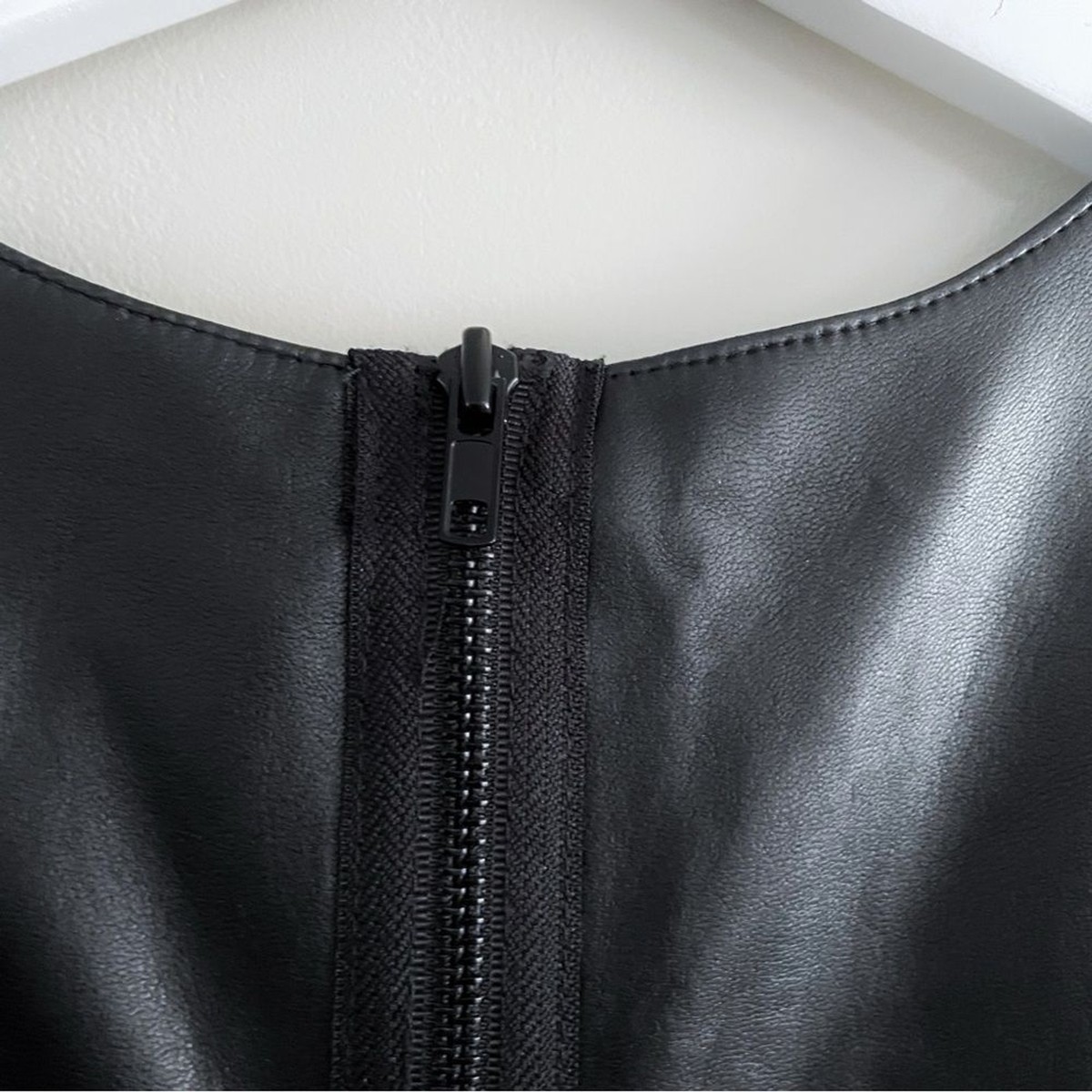 best leather dress Hello Gorgeous Vegan Leather Dress - Black