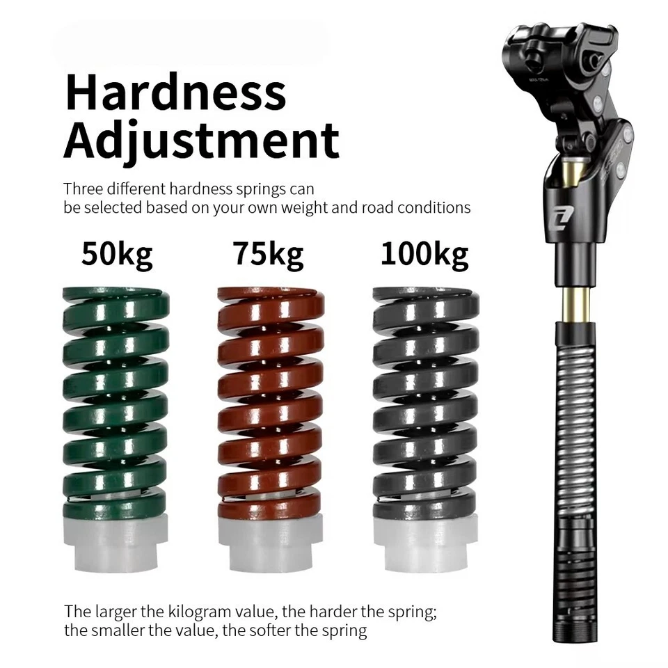 MTB Suspension Seatpost 30.9/31.6mm Bike Shock Absorber Off-Road Bicycle Seatpos - Image 4 of 4