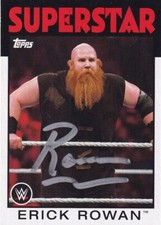 Erick Rowan Signed 2016 Topps Heritage WWE Card #14 AEW Redbeard Noah Autograph