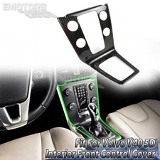 12-19 Fits Volvo V40 5D Hatchback Interior Front Control Cover Carbon Fiber