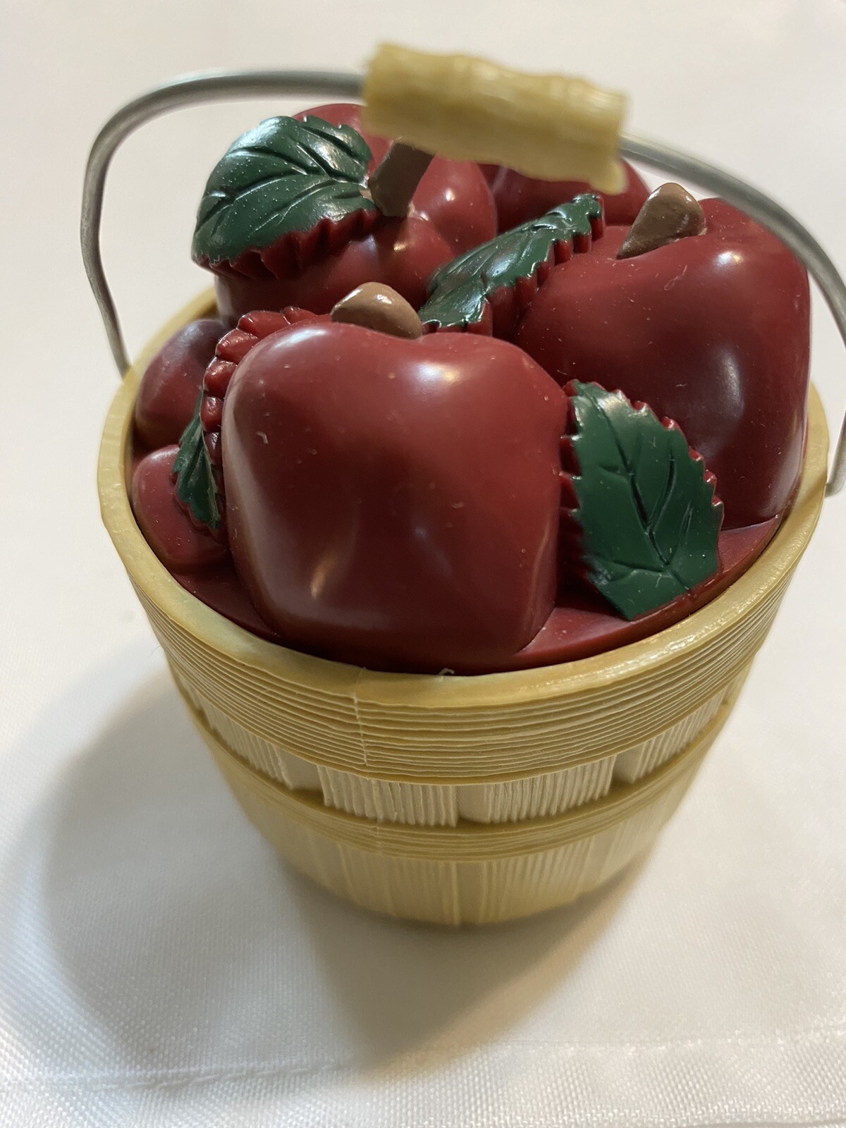 Apple Basket Refrigerator Baking Soda Holder Air Freshener Vintage Deodorizer