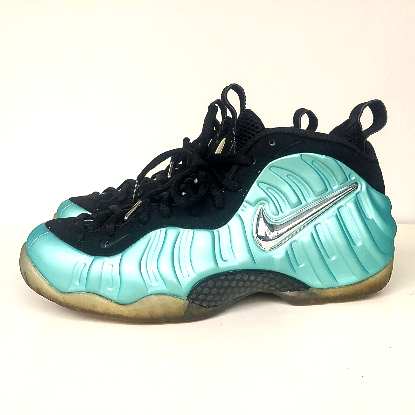 nike foamposite mint green
