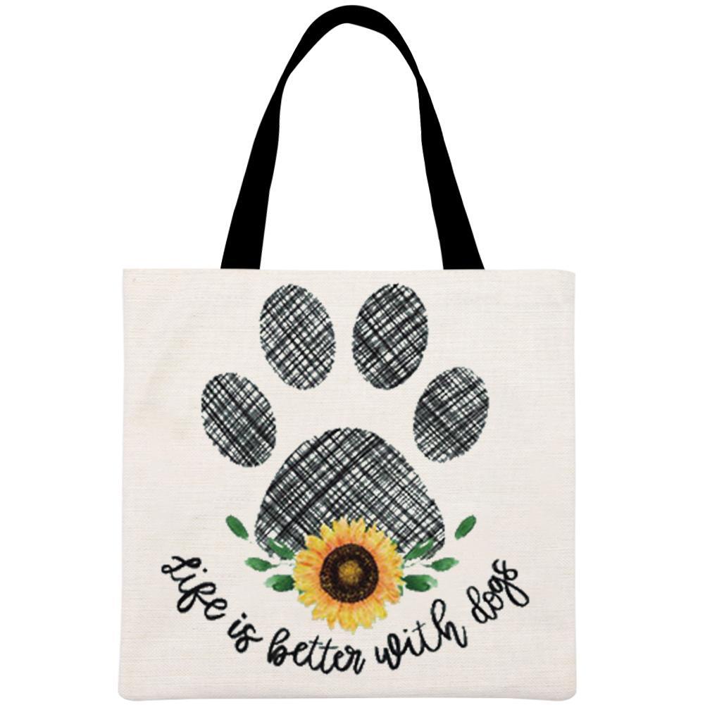 dog Printed Linen Bag *AU eBay