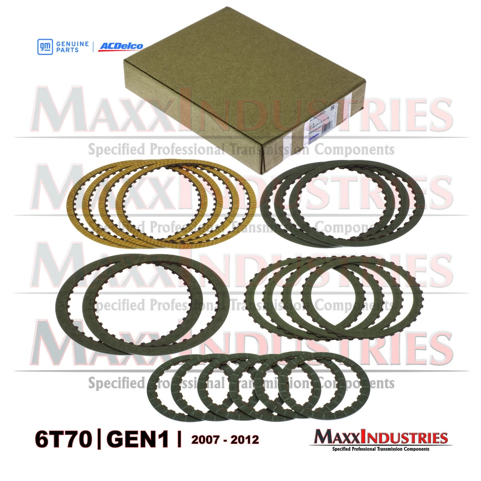 Kit de embragues de fricción de transmisión para GM 6T70 6T75 2007-2012 OEM ACDelco 19 piezas Foto 2 de 4