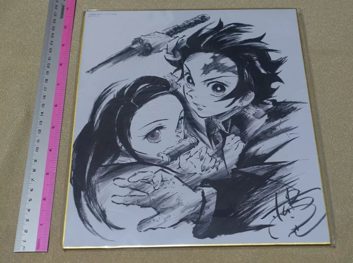 Kimetsu no Yaiba Drawing Paper Mini Shikishi Tanjiro Nezuko