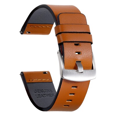 ECHTLEDER Uhrenarmband 18 | 20 | 22 | 24 mm Ersatz Lederband Basic Quick Release