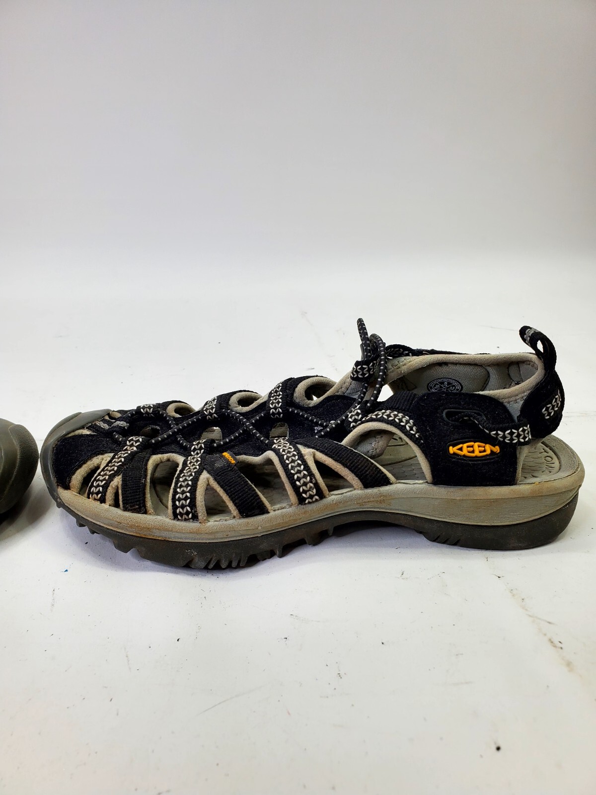 Keen Whisper sandali impermeabili donna taglia 6 scarpe trekking nero grigio 1008448