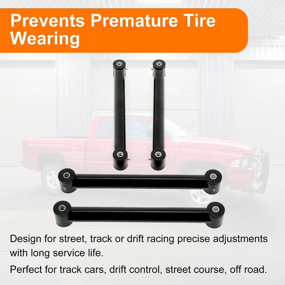 Brazos de control inferiores superiores delanteros 0-1,5" para Dodge Ram 1500/2500/3500 4x4 1994-2009 Foto 3 de 4