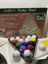 Golfer's Putter Pool-Plays Like Golf-Shoots Like Pool By Club Champ Complete Fun
