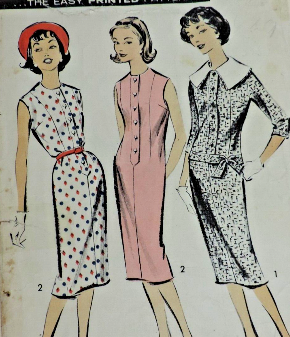 1960s Teens/Juniors Advance One Piece Dress Sz 16 B35 Cut/Complete | eBay