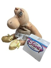 NWT Disney Store Fantasia Hippo Hippopotamus Ballerina Mini Bean Bag Plush 9"