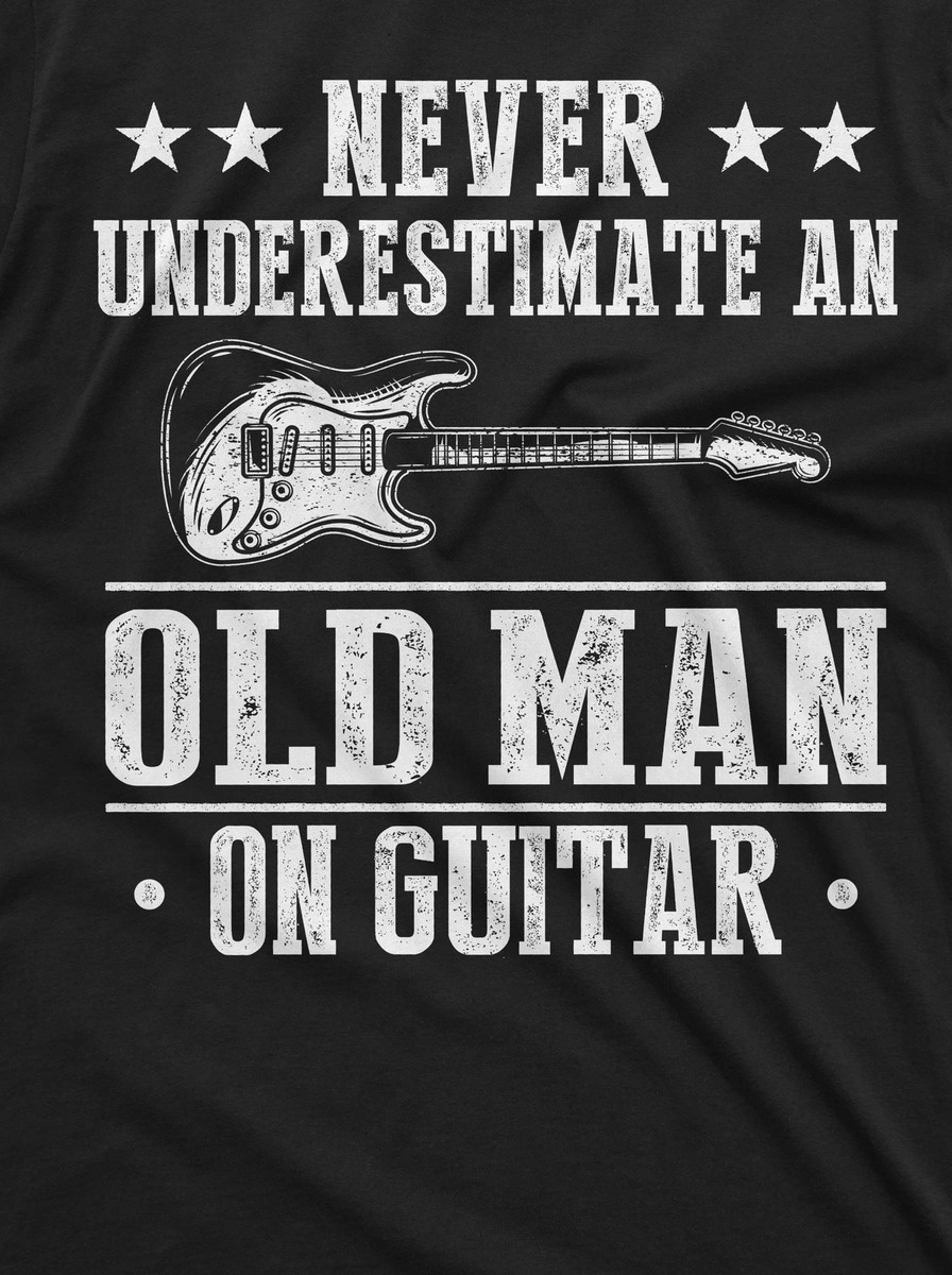 T-shirt Humoristique Guitar Player Pour Papa/Grand-père - Homme 100% Coton US