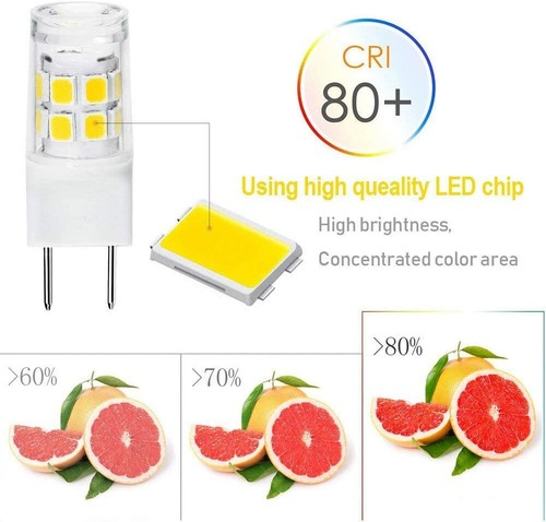 LED G8 Light Bulb 3W Warm White T4 G8 Base Bi-Pin Xenon T4 JCD Type Led 100-130V - Picture 6 of 9