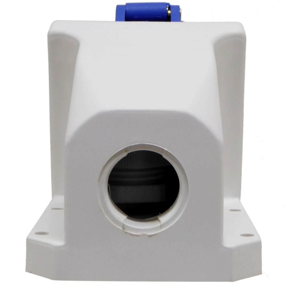 16 Amp Socket Waterproof IP67 3 Pin 240v Blue Surface Wall Mount 16A Caravan - Image 3 of 4