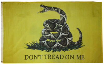 GADSDEN DONT TREAD ON ME LIVE RATTLE SNAKE YELLOW USA FLAG 3X5 FLAGS 