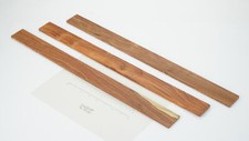3 Pau Rosa Boards / Planks. 43 x 7 x 555mm. Exotic Thin Timber. 9960