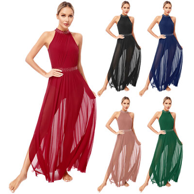 strapless open back dress Contemporary modern Dance dresses for women girls white red flamenco ballet  dance long dress large swing skirt for female – Moderndancedress.com main image 1