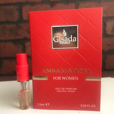 GISADA Switzerland AMBASSADORA for Women Eau de Parfum Spray Sample 1.5 ml NEW