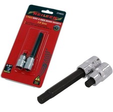 BRAKE CALIPER BOLT SOCKET SET 7mm Hex Short & 9mm Hex Long 3/8" Drive Allen Keys