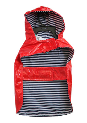 ASPCA Pet Apparel Hoodie Raincoat with Pocket Size S Red NEW