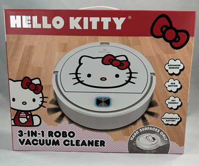 New in Box Hello Kitty Sanrio 3-in-1 Robot Vacuum Cleaner