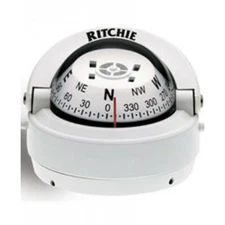 Ritchie S-53W Explorer Compass - Surface Mount - White