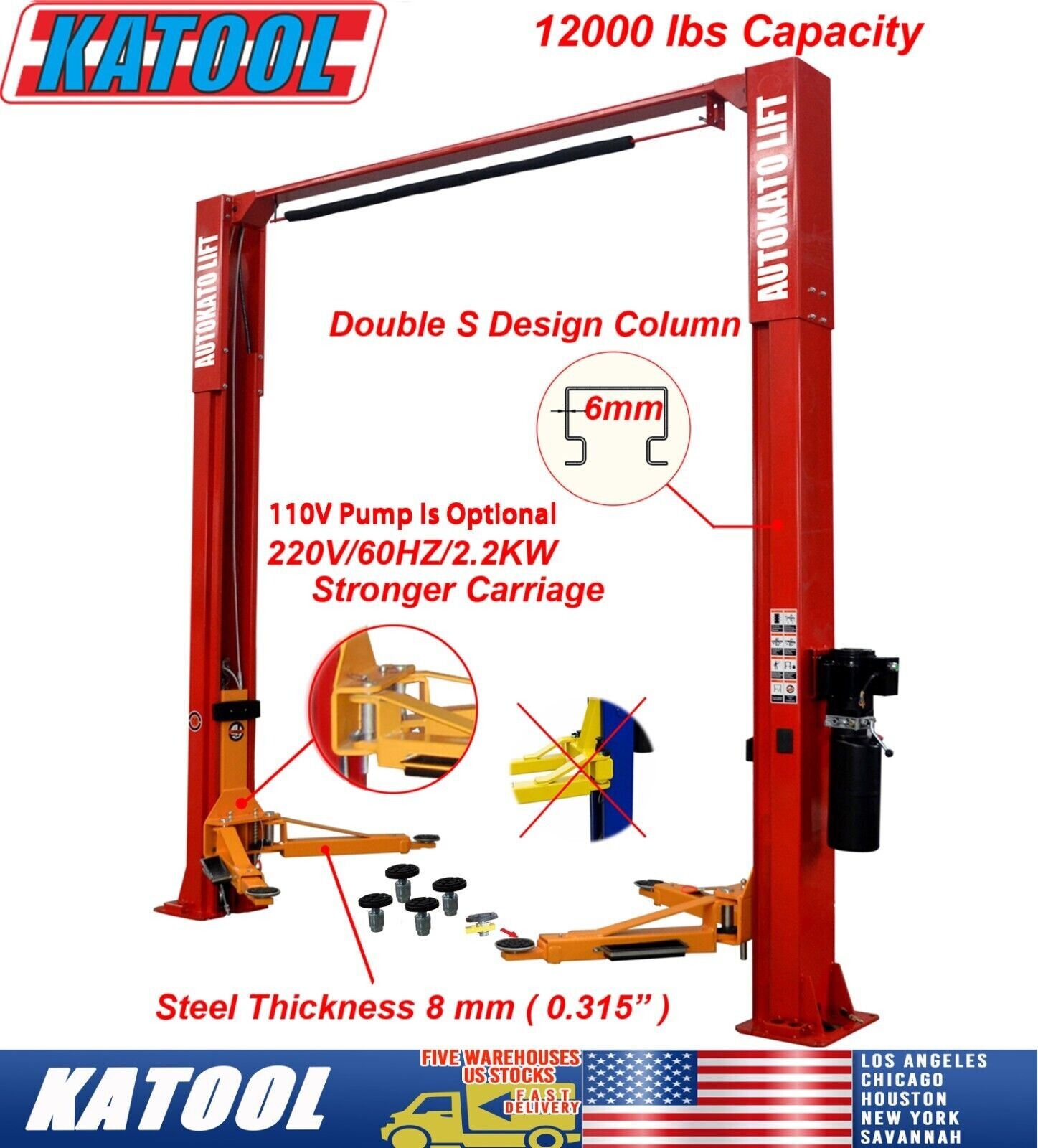 12000 lbs Two Post Lift Auto Lift Car Lift Auto lift 2Post Lift Shop