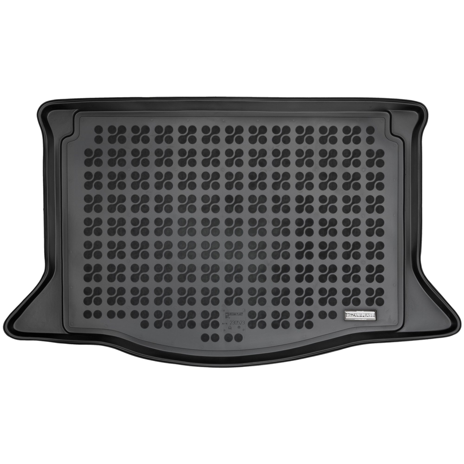 Tapis de coffre Rezaw-Plast pour Honda Jazz III GE en TPE noir