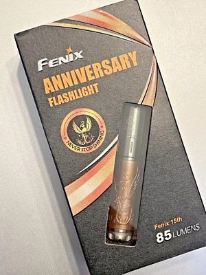 FENIX 15th Anniversary Flashlight 85 Lumens Rose Gold Plate LIMITED EDITION