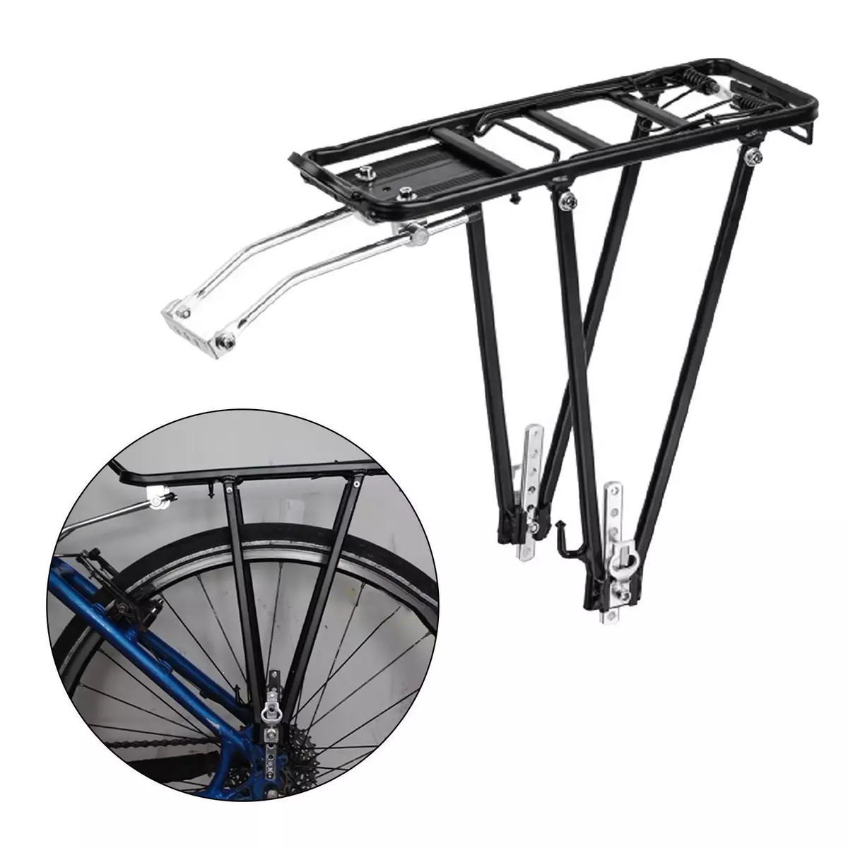 Bike rear cargo rack top