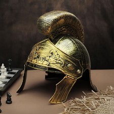 Mens Headwear Trojan Armour Roman Helmet Decor Warrior Medieval Knight Durable