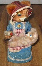   READ   Vintage Yonezawa Hungry Baby Bear 1950's Battery Op Japan Tin Toy