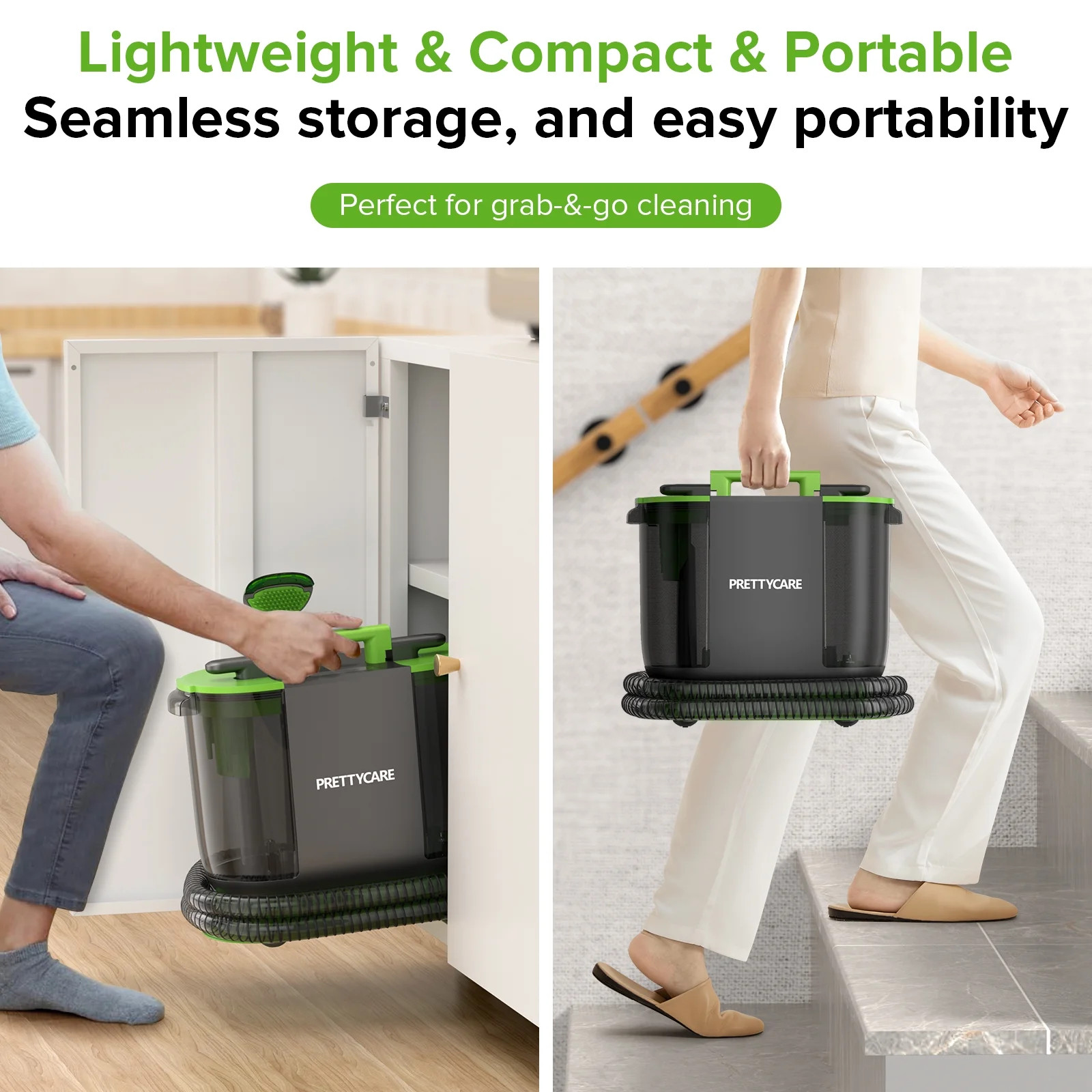 Portable Carpet Cleaner Sofa Furniture Upholstery Stair Car Seat Hand Machine 