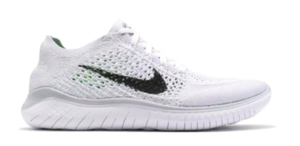 nike free rn flyknit 2018 women's black and white