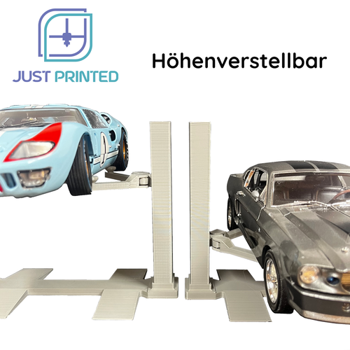 Hebebühne für 1:24 Fahrzeug als Bausatz Auto Modellbau Diorama Modell Vitrine - Bild 4 von 5