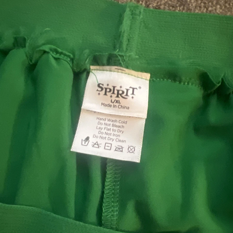 Spirit Green Tulle Skirt Adult L/XL 12-16 Halloween Costume - Image 3 of 4