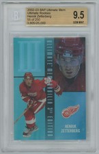 2003-04 ITG BAP ultimate mem  rookie 55/250 Beckett 9.5 Henrik Zetterberg