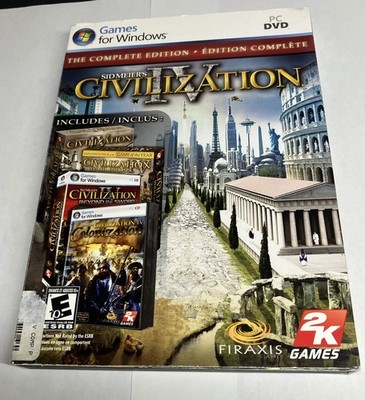 PC - Sid Meier's Civilization IV 4 The Complete Edition PC Games for Windows DVD